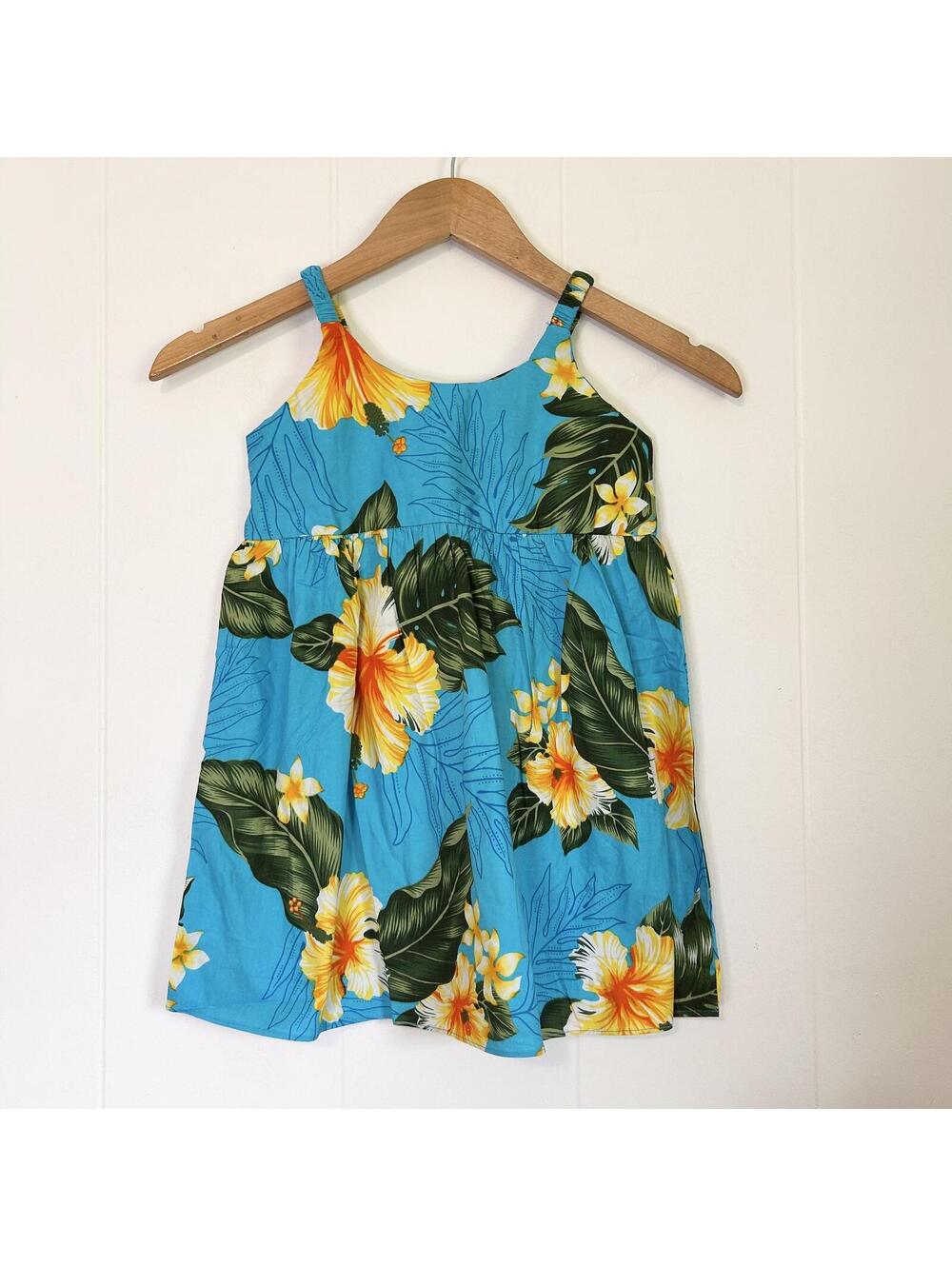 Aloha Fashion Hawaiian Fashion Hawaiian Print Floral Dress Girls Toddler Size 2